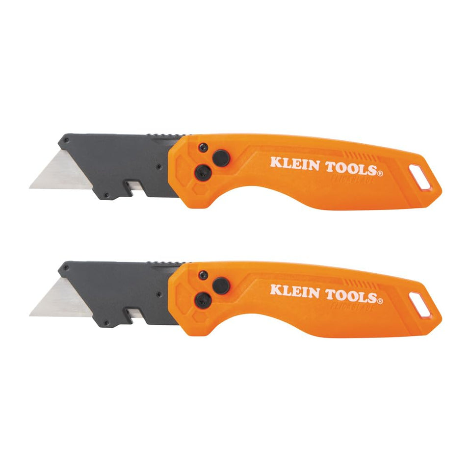 Klein Tools 44313 folding knife with side release for quick deployment