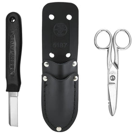 Klein Tools 46037 cable splicer knife for clean, precise cuts.