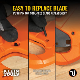 Klein Tools 50044 optimized jaw design securely holds pipe sizes