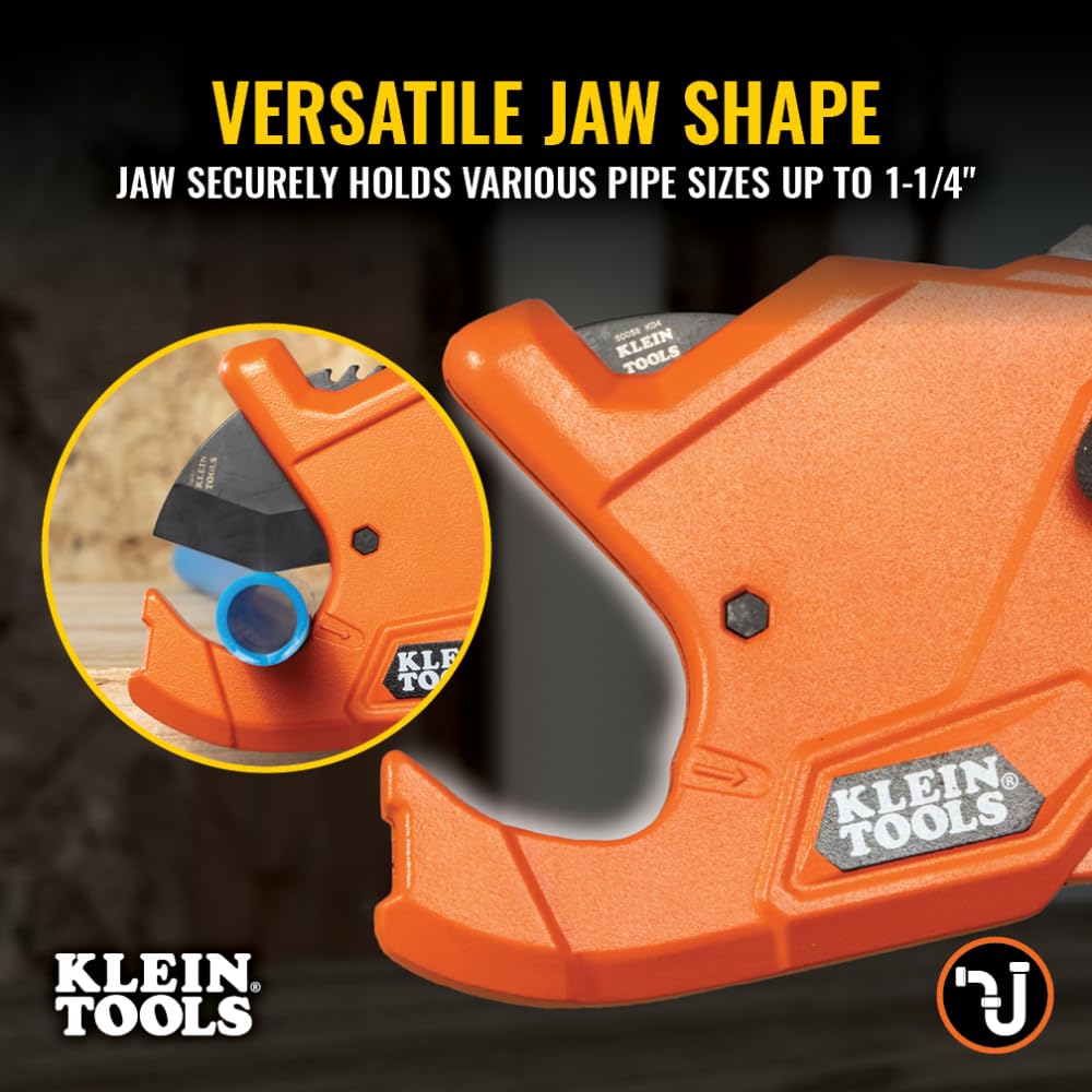 Klein Tools 50044 spring-loaded blade retraction enables one-handed operation
