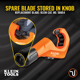 Free-spinning rollers on Klein Tools 50046 enable smooth cuts