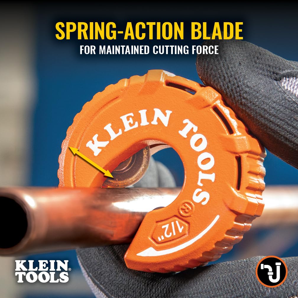 Klein Tools 50048 1-inch cutter for smooth, consistent cuts on larger copper tubing