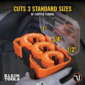 Klein Tools 50048 3/4-inch cutter designed for secure, accurate cuts in confined areas