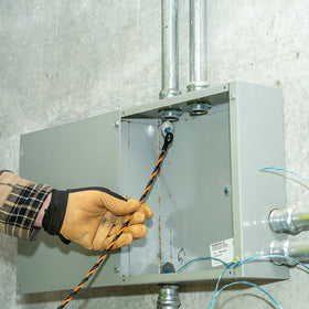 Klein Tools 50375 designed to glide around corners for easier wire routing.