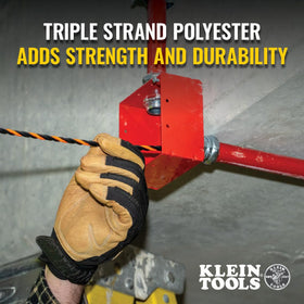 Klein Tools 50375 high-flex tape easily navigates tight bends in installations.