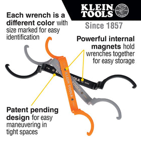Klein Tools 50900R three-quarter inch wrench demonstrates offset access