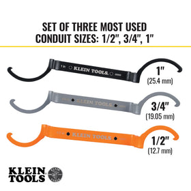 Klein Tools 50900R offset bend design aiding access in cramped panels