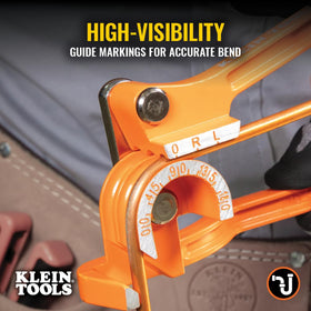 Klein Tools 51006 3/8-inch OD bend handles thicker tubing with ease.