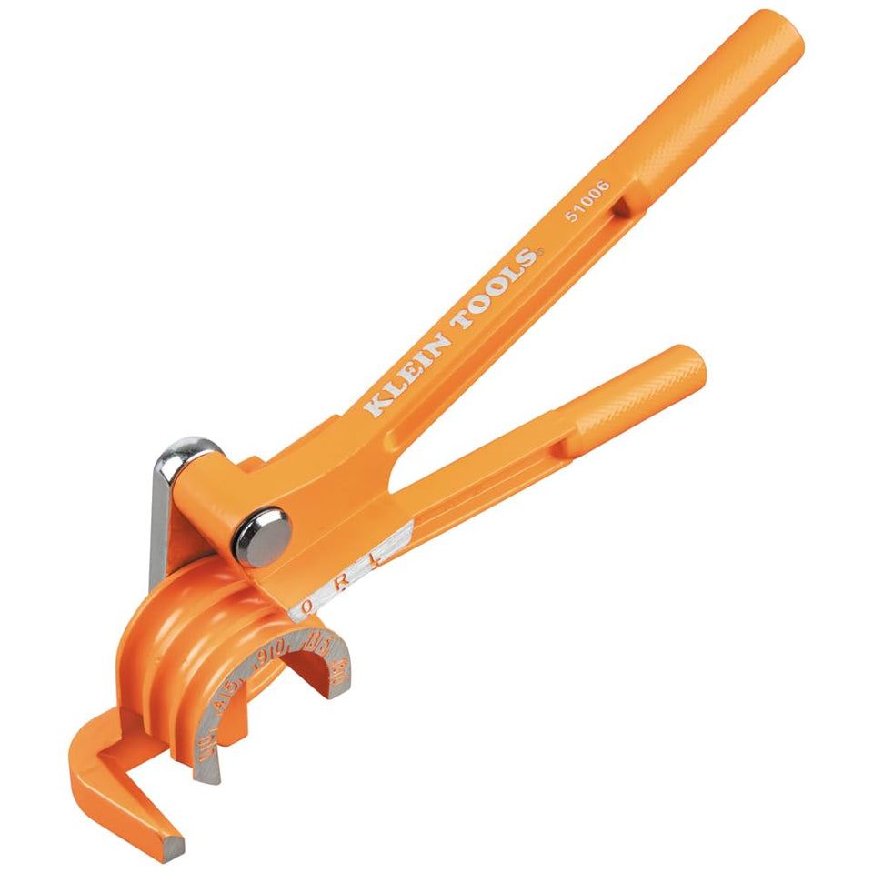 Klein Tools 51006 front view shows compact 3-in-1 bending versatility for tight spaces.