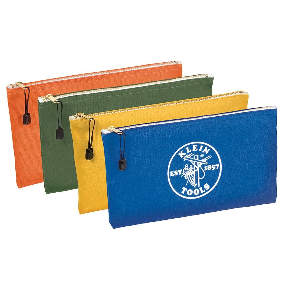 Klein Tools 5140 canvas bag in olive for easy color-coded tool organization.