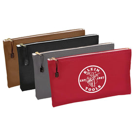 Klein Tools 5141 bag open with tools, organized on-site storage
