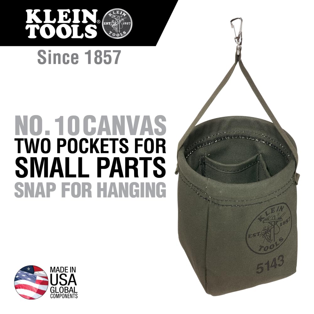 Klein Tools 5143 No. 10 canvas bag for rugged daily use