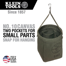 Klein Tools 5143 No. 10 canvas bag for rugged daily use