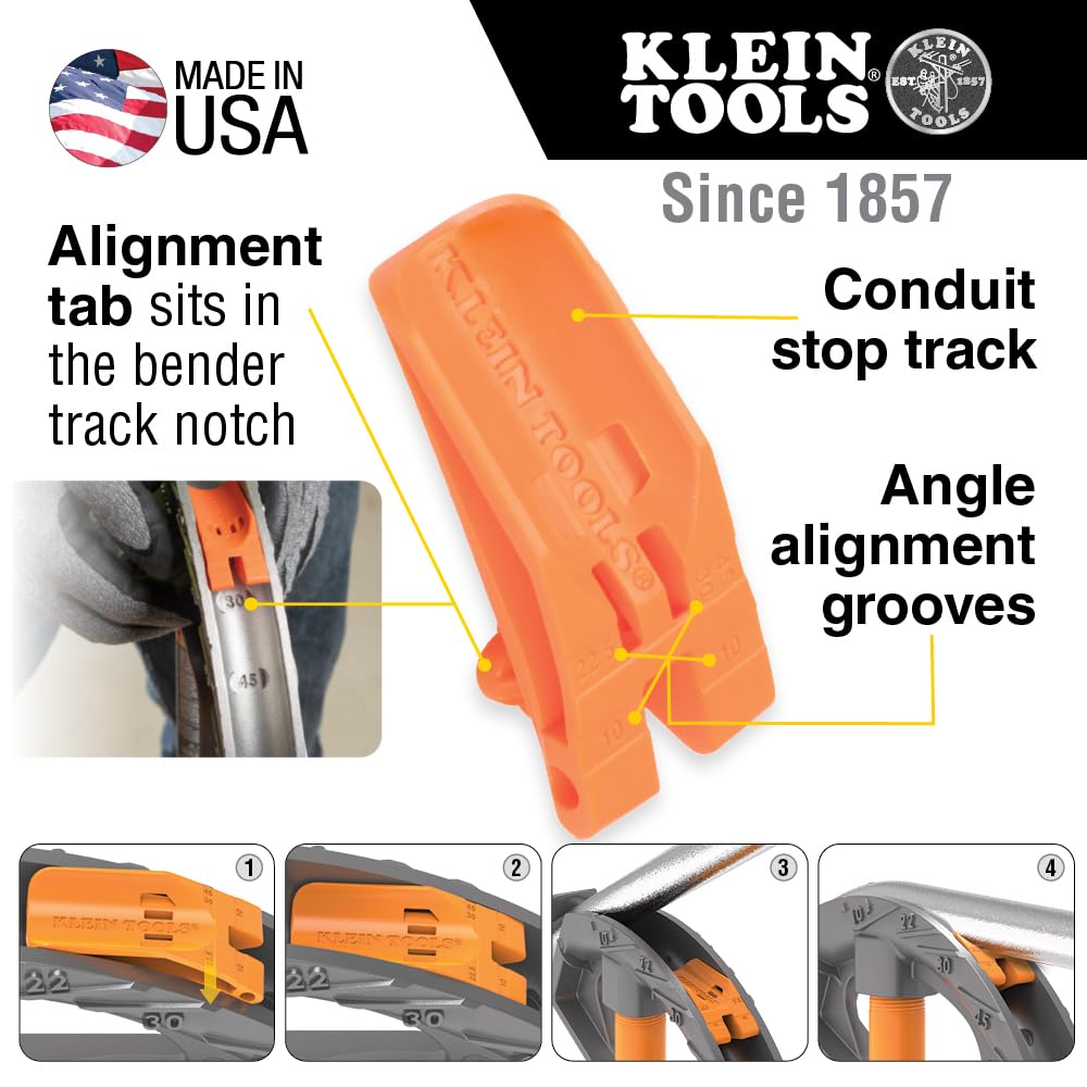 Klein Tools 51606 benchmark symbols for quick alignment during bends