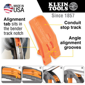 Klein Tools 51606 benchmark symbols for quick alignment during bends