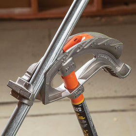 Klein Tools 51606 interior clamp holds conduit securely during cutting