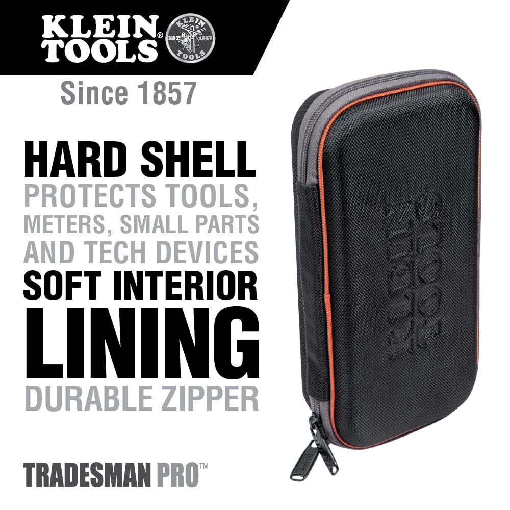 Klein Tools 5189 durable zipper closure keeps contents secure