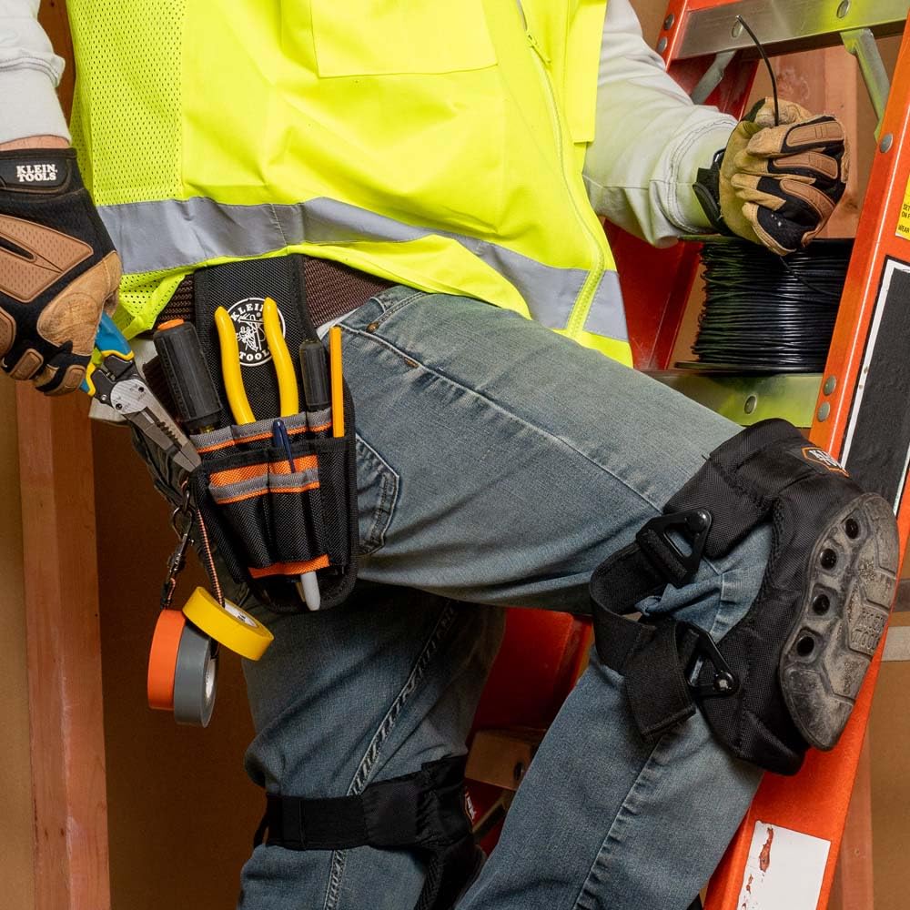 Klein Tools 5240 easy-grab design keeps tools accessible during maintenance work