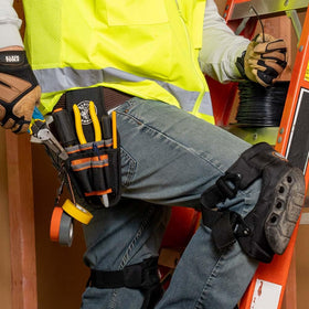 Klein Tools 5240 easy-grab design keeps tools accessible during maintenance work