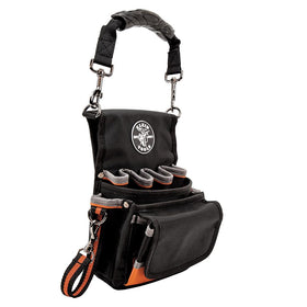 Klein Tools 5242 pouch top view highlights durable construction for daily jobsite use.