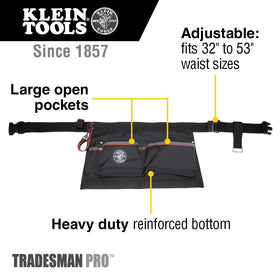 Klein Tools 5244 apron tape thong detail highlights quick-access measurement on the job.