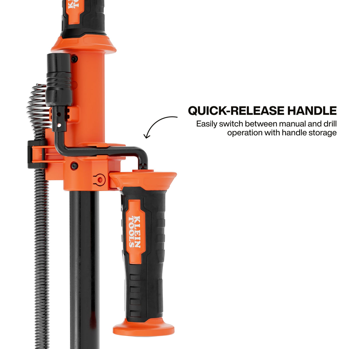 Klein Tools 53018 dual-lock coil storage keeps the coil tidy
