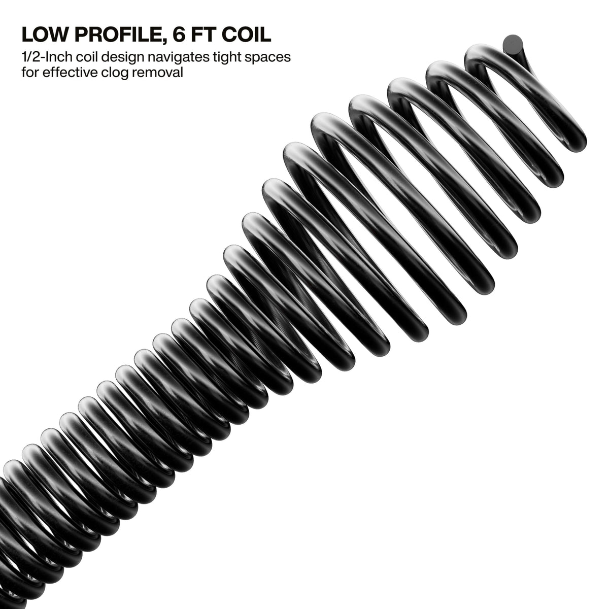 Klein Tools 53018 ergonomic grip reduces user fatigue during unclogging