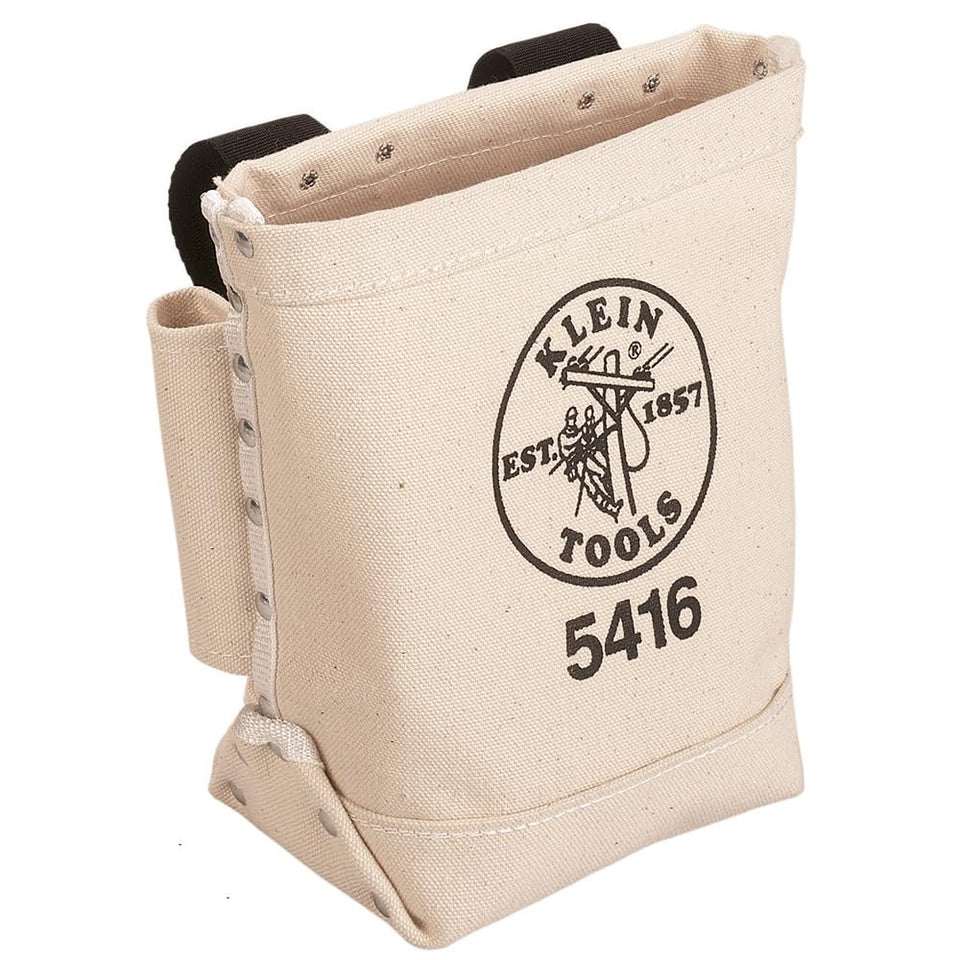 Klein Tools 5416 bull-pin loops on both sides enable quick belt access.
