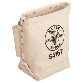 Klein Tools 5416T tool bag with bull-pin loops on the sides for easy access.