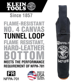 Klein Tools 5471FR electrode bag with leather bottom for durability