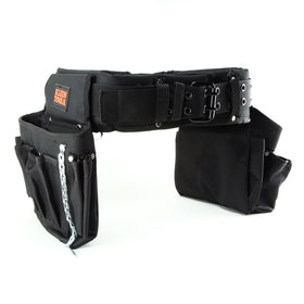 Klein Tools 55298H eight-pocket pouch close-up showing durability and organization.