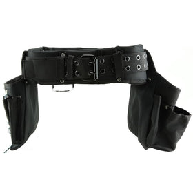 Klein Tools 55298H belt with open pouches for easy on-site access.