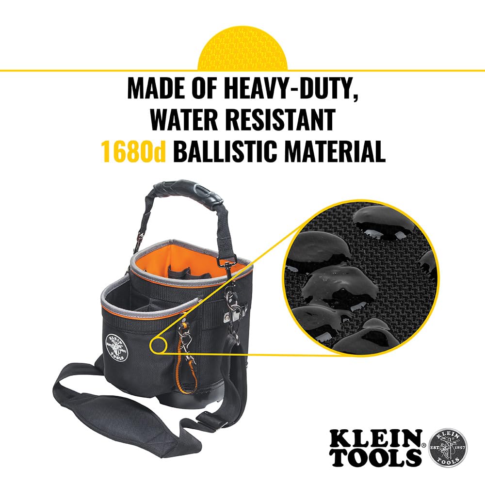 Klein Tools 55419SP-14 tool bag interior pockets keep parts organized