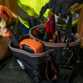 Klein Tools 55419SP-14 tool bag orange interior improves tool visibility