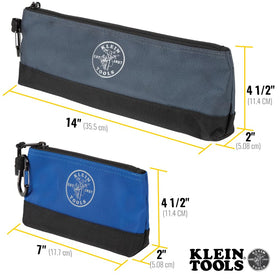 Klein Tools 55559 aluminum carabiners clip bags to belts for secure carry.