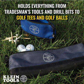 Klein Tools 55559 heavy-duty 1680d weave resists wear on site.