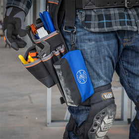 Klein Tools 55559 reinforced bottom protects contents from sharp tools.
