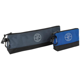 Klein Tools 55559 stand-up bag open for quick tool access.