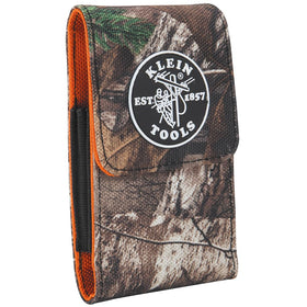 Klein Tools 55564 camo phone holder on belt clip for quick site access