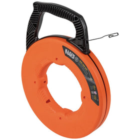 Klein Tools 56333 fish tape in-case for easy storage and quick pull access.