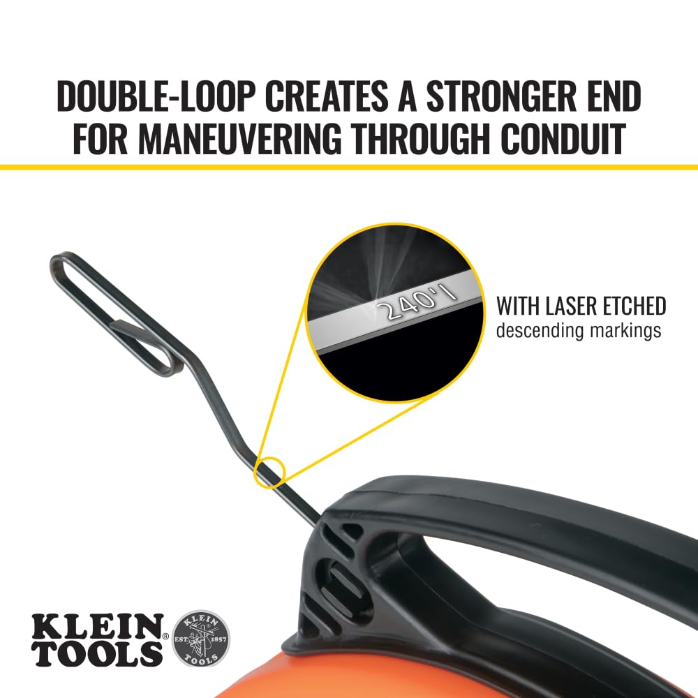 Multi-position handle provides a firm grip during pulls and rewinds.