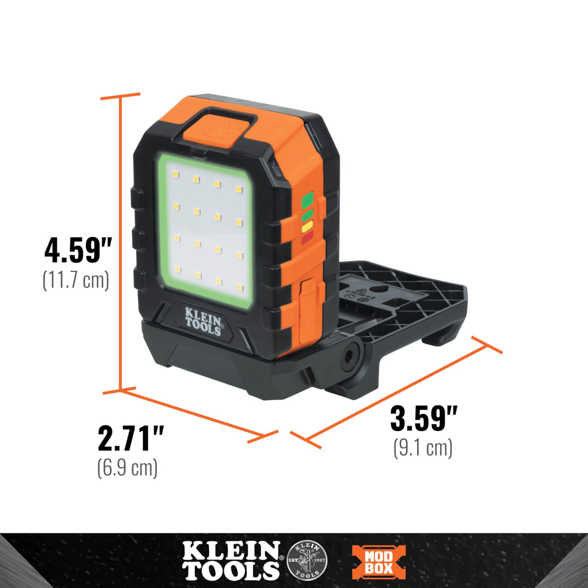 Klein Tools 56416 kickstand with hooks and magnets for stable setup