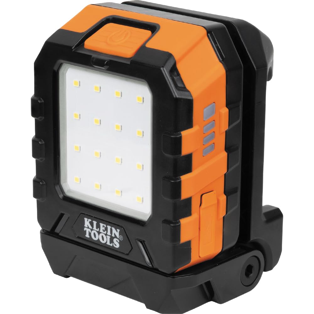 Klein Tools 56416 rechargeable LED work light with magnetic mounting for hands-free tasks