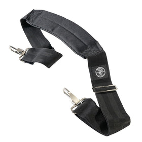 Klein Tools 58889 sturdy buckle and strap ensure reliable carry.