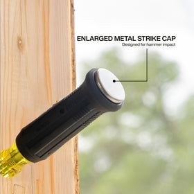 Klein Tools 60012DD square shank boosts leverage for tougher prying tasks.