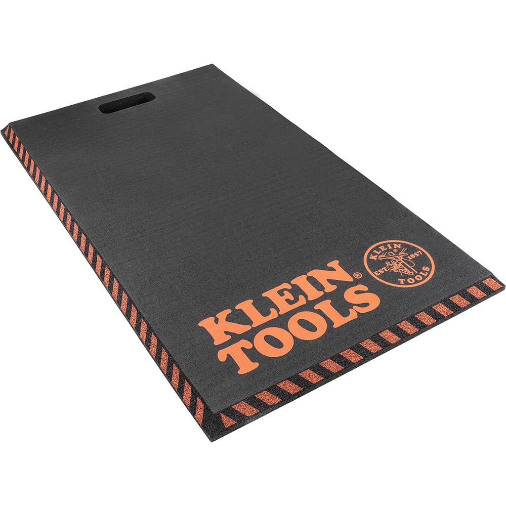Klein Tools 60136 kneeling pad full view shows thick cushioning for knee comfort