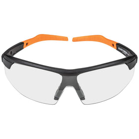 Klein Tools protective eyewear compatible with optional hard case and lanyard.