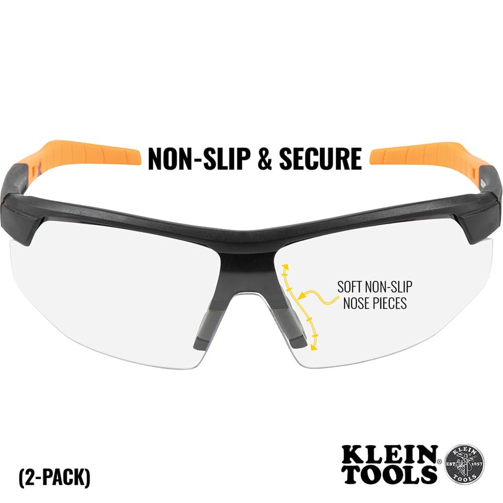 Klein Tools lightweight semi-frame design offers comfortable, secure all-day wear.