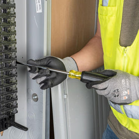 Klein Tools 602-7DD tang-through blade transfers impact for consistent drive.
