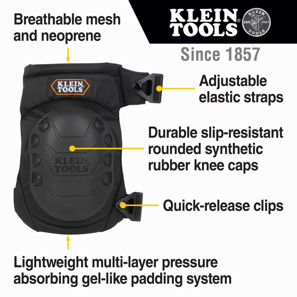 Klein Tools 60344 gel-like padding provides lightweight, comfort-focused support